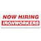 Signmission Now Hiring Ironworkers Banner Apply Inside Accepting Application Single Sided B-96-30263 - alternate 1
